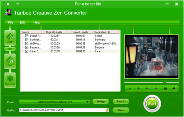 Tanbee Creative Zen Converter