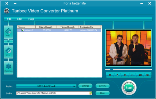 Tanbee Video Converter Platinum