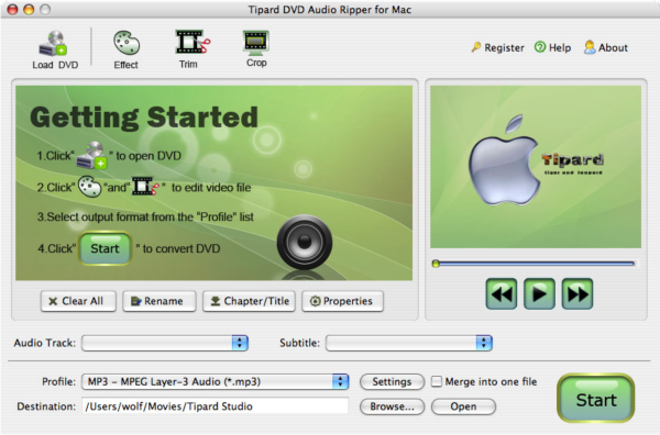 Tipard DVD Audio Ripper for Mac