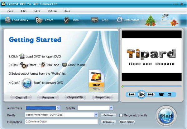 Tipard DVD to 3GP Converter