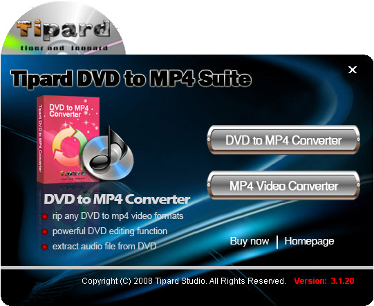 Tipard DVD to MP4 Suite