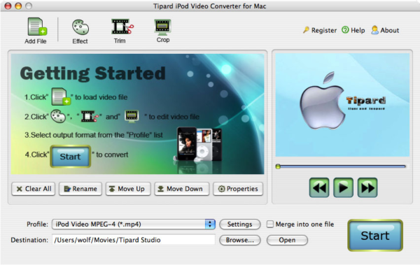 Tipard iPod Video Converter for Mac