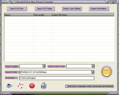 USAsoft DVD to Mac iPhone Converter