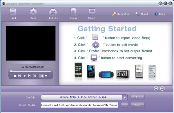 uSeesoft Total Video Converter