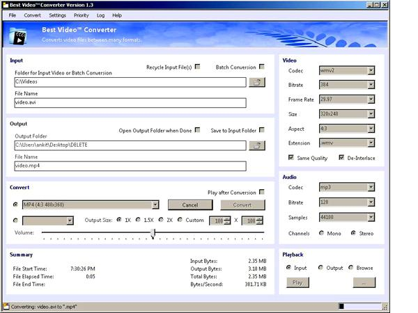 WMV To AVI Video Converter