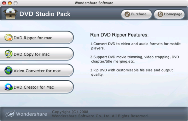 Wondershare DVD Studio Pack for Mac