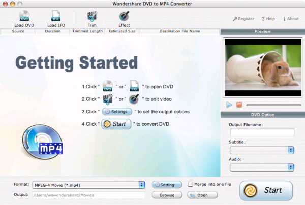 Wondershare DVD to MP4 Converter for Mac