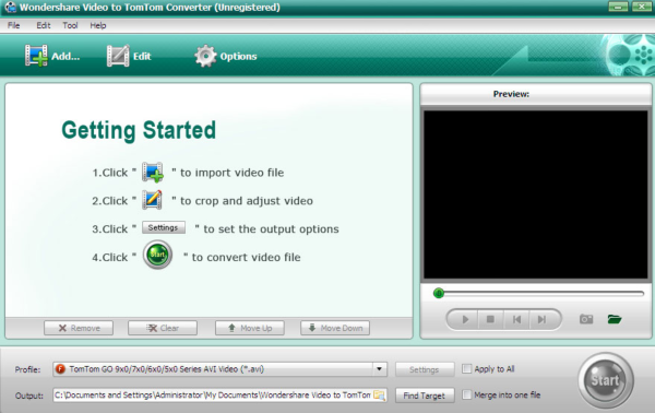 Wondershare Video to TomTom Converter