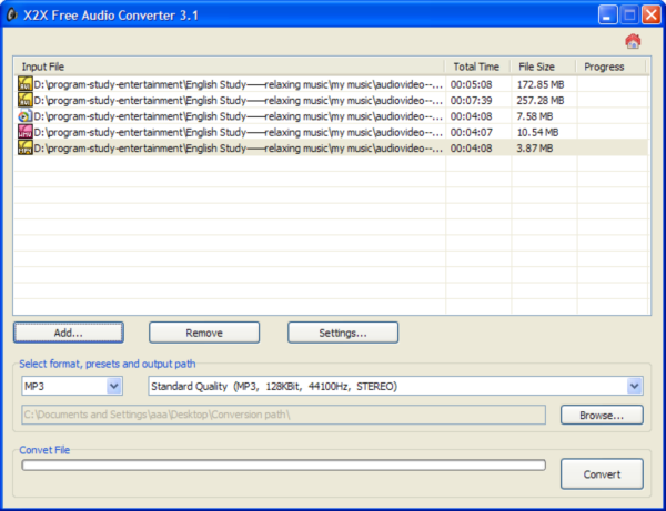 X2X Free Audio Converter