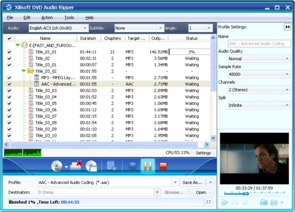 Xilisoft DVD Audio Ripper