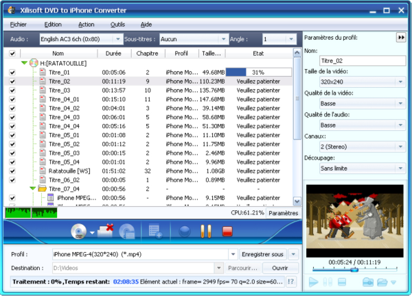 Xilisoft DVD pour iPhone Convertisseur