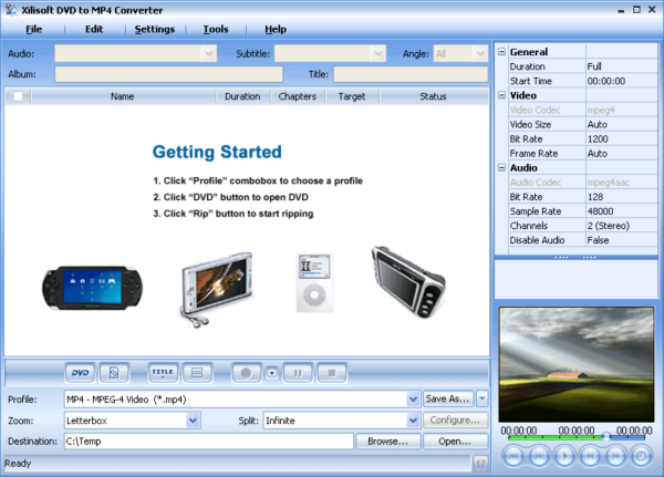 Xilisoft DVD to MP4 Suite