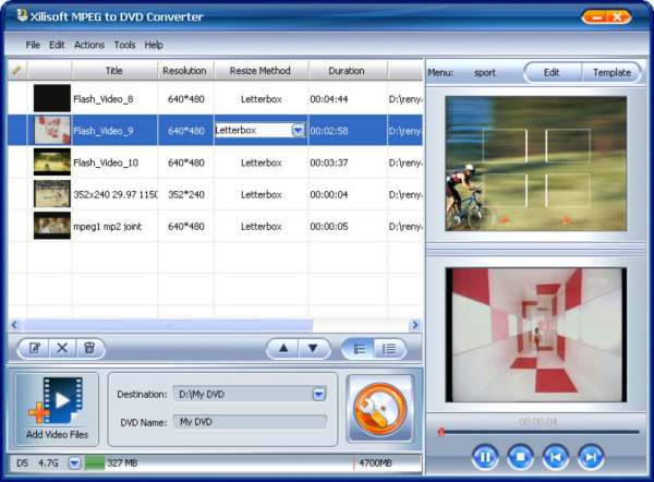 Xilisoft MPEG to DVD Converter