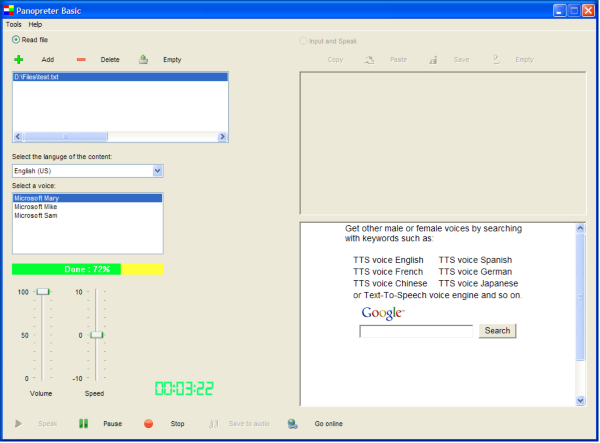 Panopreter Basic