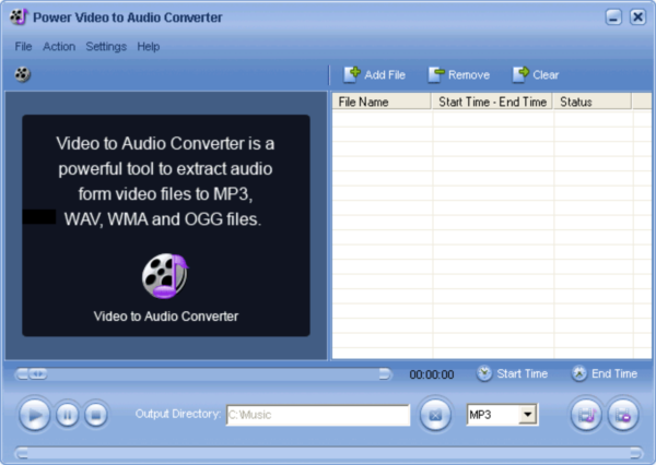 !1 Power Video to Audio Converter