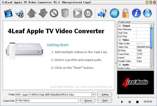 4Leaf Apple TV Video Converter