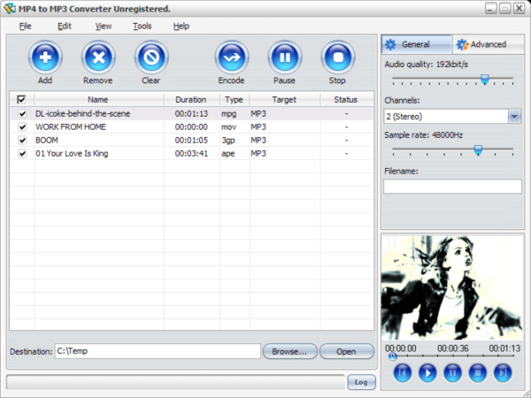 4Media MP4 to MP3 Converter