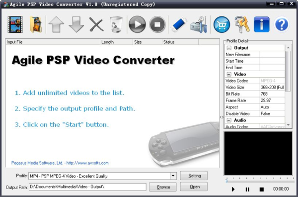 Agile PSP Video Converter