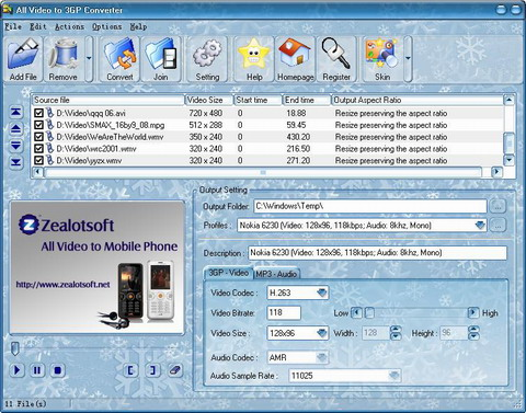 All Video to 3GP Converter