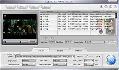 Alldj Zune PDA Video Converter