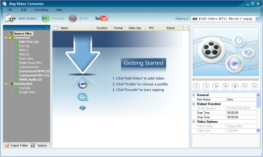 Any Video Converter Freeware