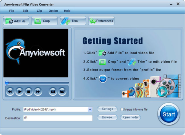 Anyviewsoft Flip Video Converter