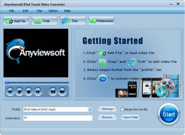 Anyviewsoft iPod Touch Video Converter