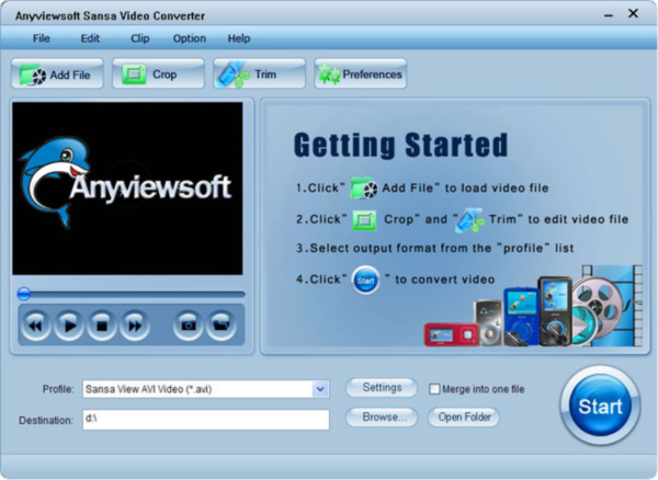 Anyviewsoft Sansa Video Converter