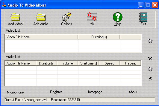 Audio To Video Mixer