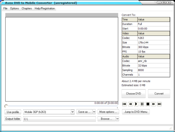 Avex DVD to Mobile Converter