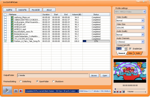 bvcsoft MP4 Video Converter