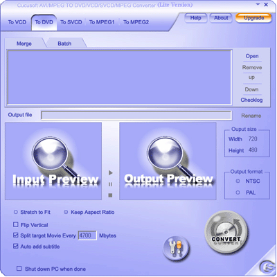 Cucusoft Video to DVD/VCD Converter Lite