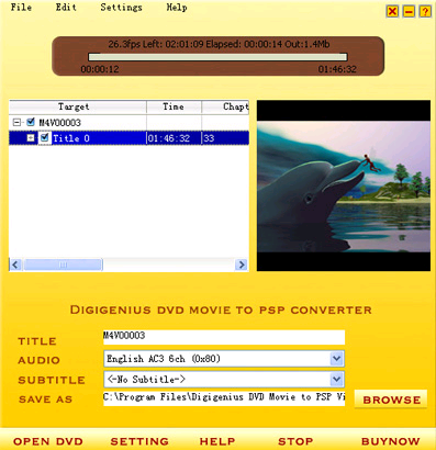 DigiGenius DVD to PSP Converter