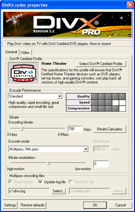 DivX Player with DivX Pro Codec (2K/XP)