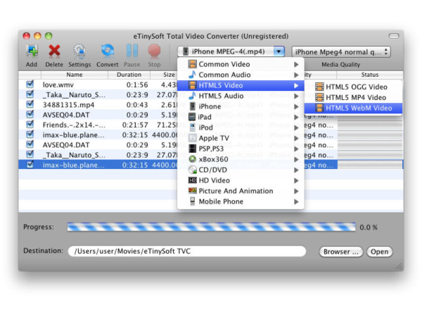 eTinysoft Total Video Converter for Mac