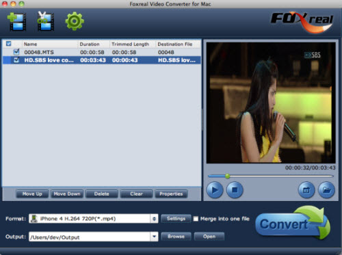 Foxreal Video Converter for Mac