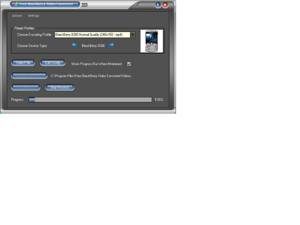 Free BlackBerry Video Converter Lite