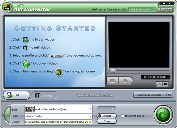 Leawo AVI Converter Pro