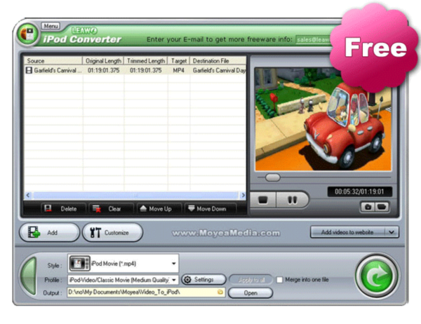 Leawo Free iPod Converter