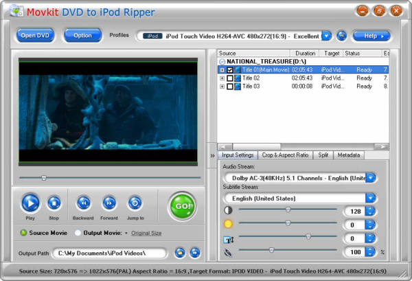 Movkit DVD to iPod Ripper