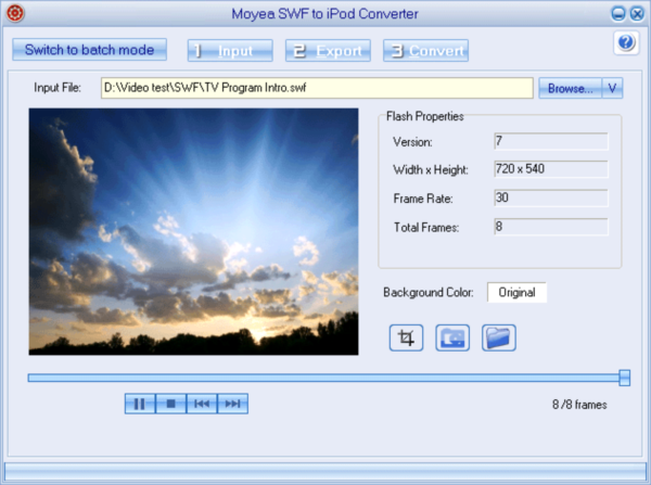 Moyea SWF to iPod Converter