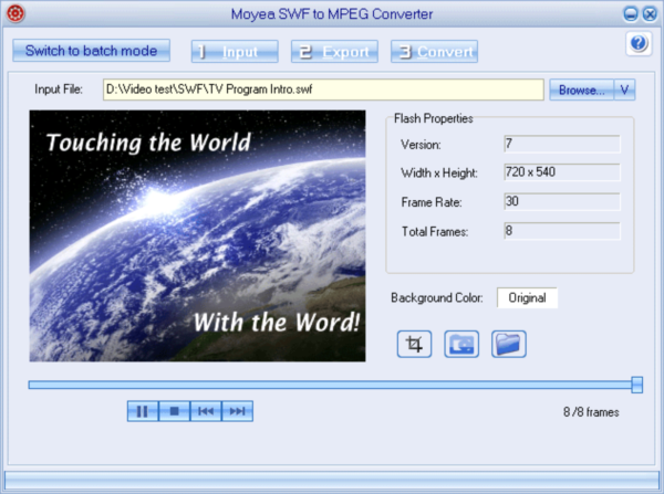 Moyea SWF to MPEG Converter