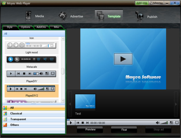 Moyea Web Player Pro