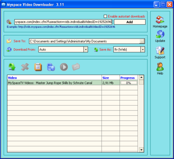 Myspace Video Downloader