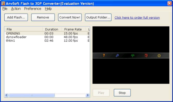 Swf to 3GP Converter