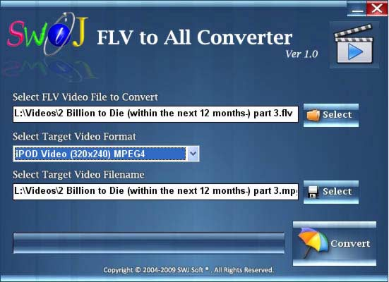 SWiJ FLV to All Converter