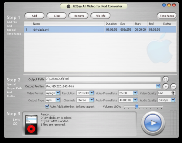 U2Sea All Video To iPod Converter