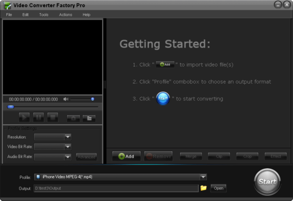 Video Converter Factory Pro