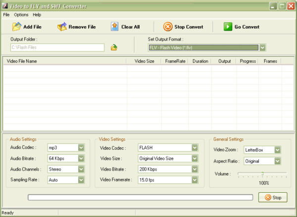 Video to FLV and SWF Converter