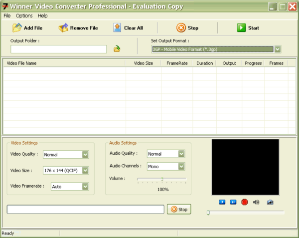 Winner Video Converter Professional